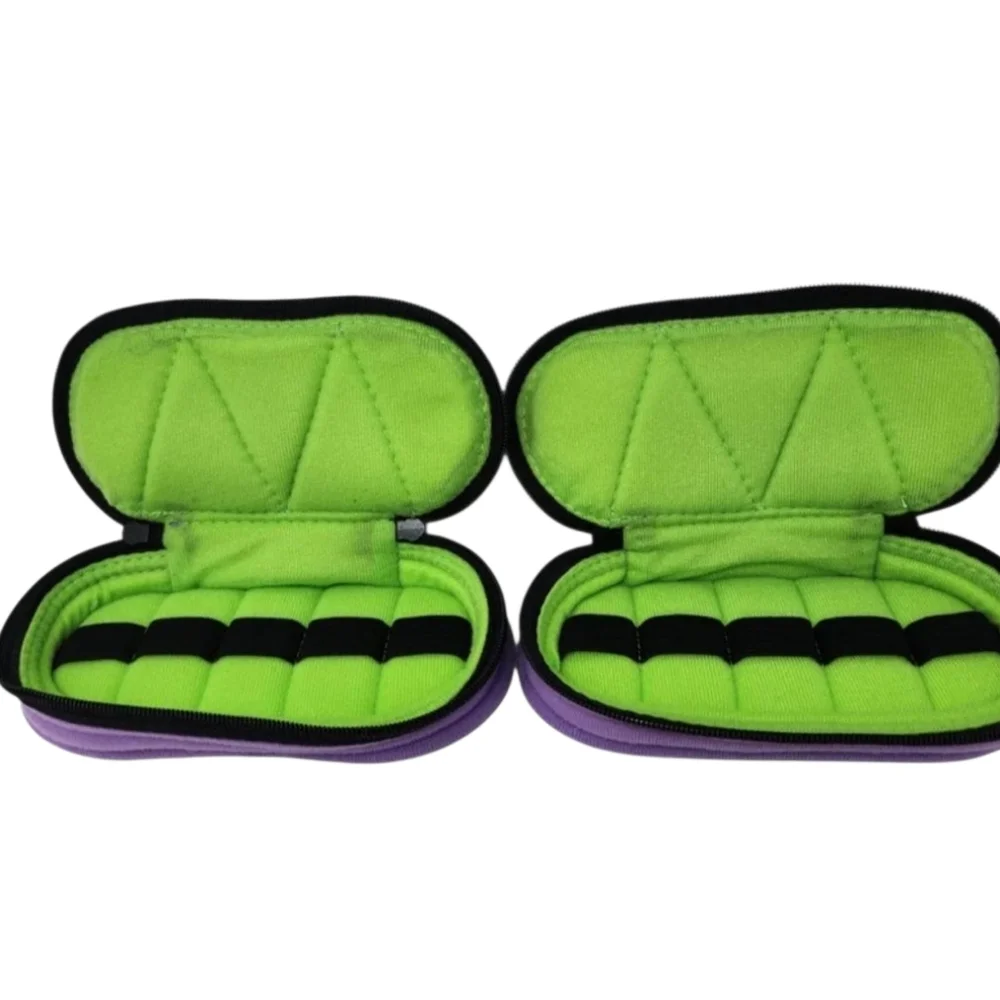 Essential Oil Strorage Travel Zip Cases Padded Lot Of 2